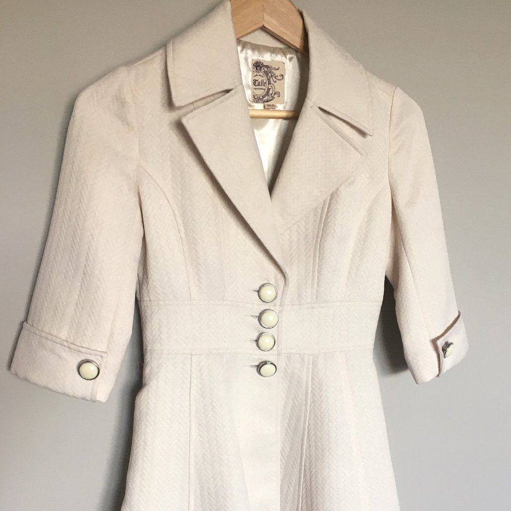 Ivory Tulle Women's Jacket - XS